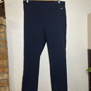 Jones New York Navy and White Patterned Pants